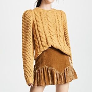 LoveShackFancy Cabled Rosie Sweater